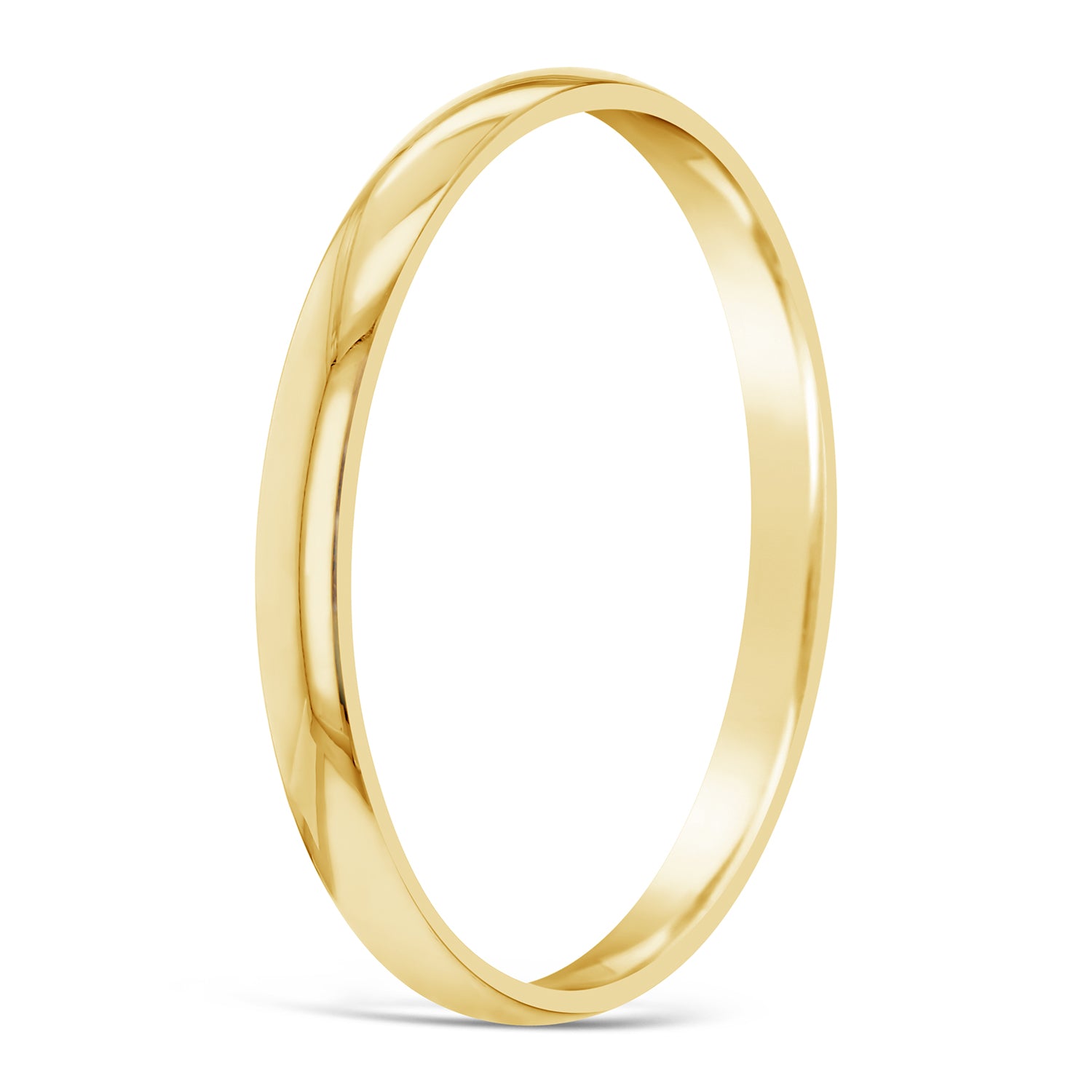 9ct Yellow Gold Silver filled bangle, 60mm