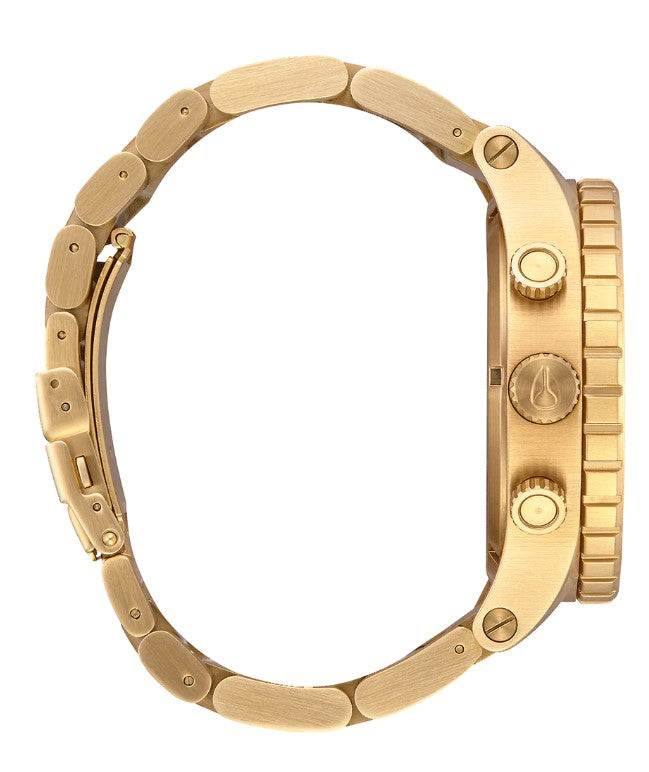 Nixon Gents 51-30 Chrono in Gold on Gold