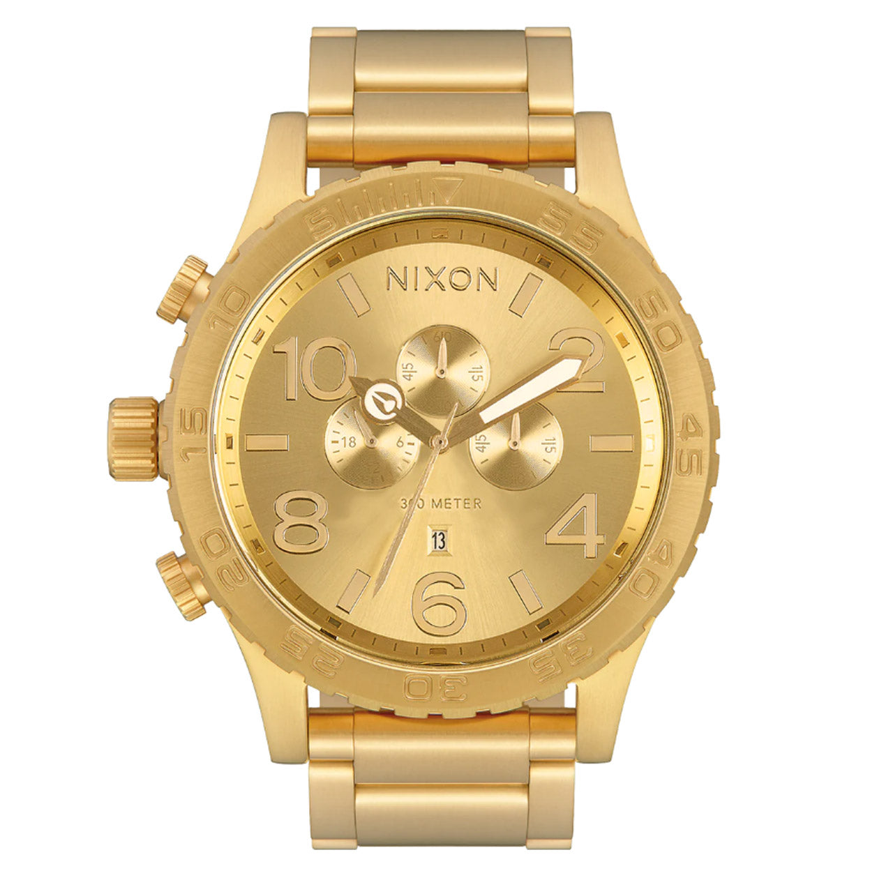 Nixon Gents 51-30 Chrono in Gold on Gold