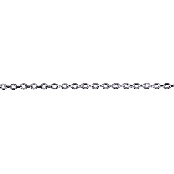 Sterling Silver Hammered Trace, 1.2mm, 45cm