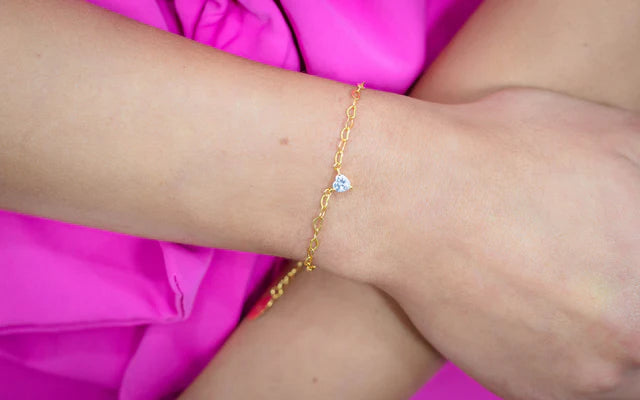 Georgini Sweetheart Yellow Gold Plated Chain Bracelet