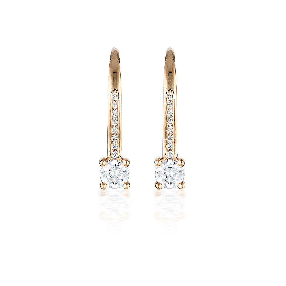 Georgini Red Carpet Venice Earrings Rose Gold