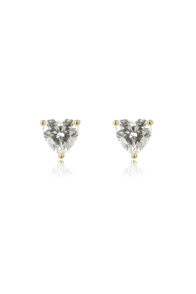 Georgini Sweetheart Gold Plated Heart Stud Earrings