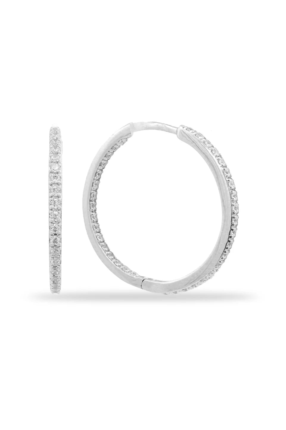 Georgini Elegant Essentials 25mm Silver Hoop Earrings