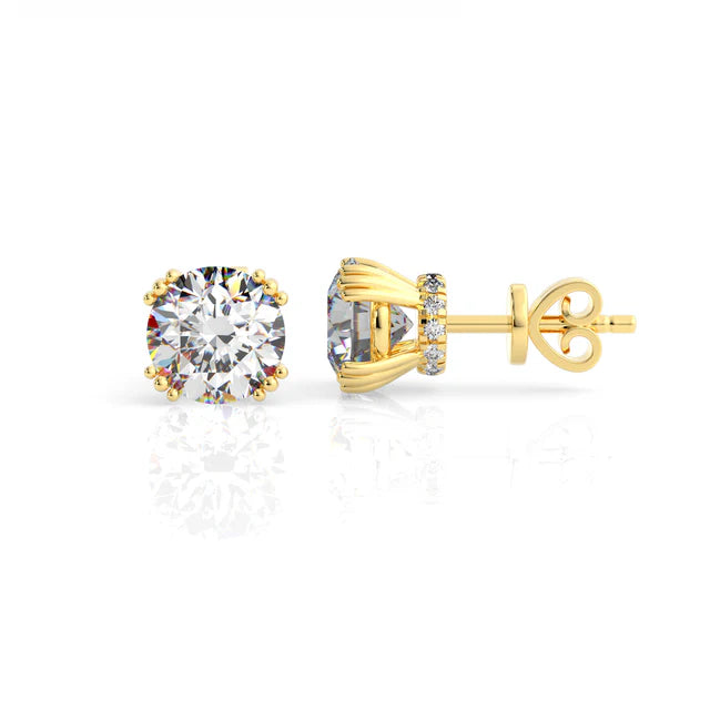 Georgini Elegant Essentials Round Gold Stud Earrings