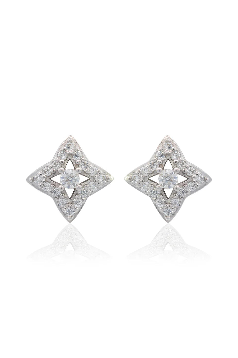 Georgini Midnight Velvet Fairwater Petite Silver Stud Earrings