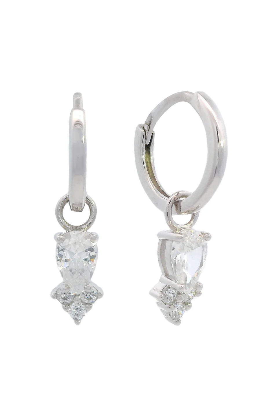 Georgini Midnight Velvet Asteria Silver Hoop Earring