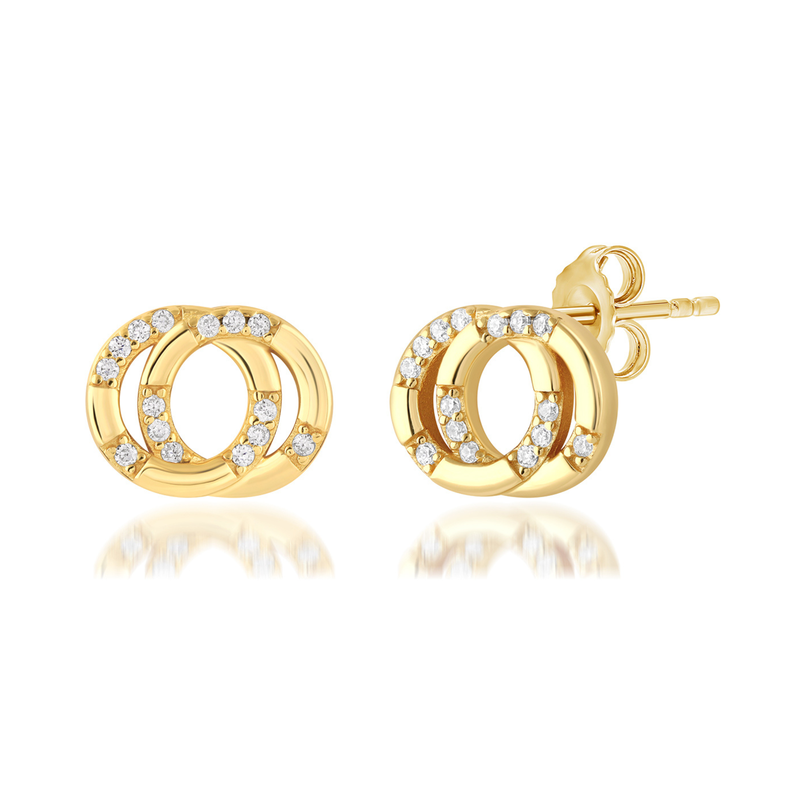 Georgini Alchemy Couture Link Gold Earrings