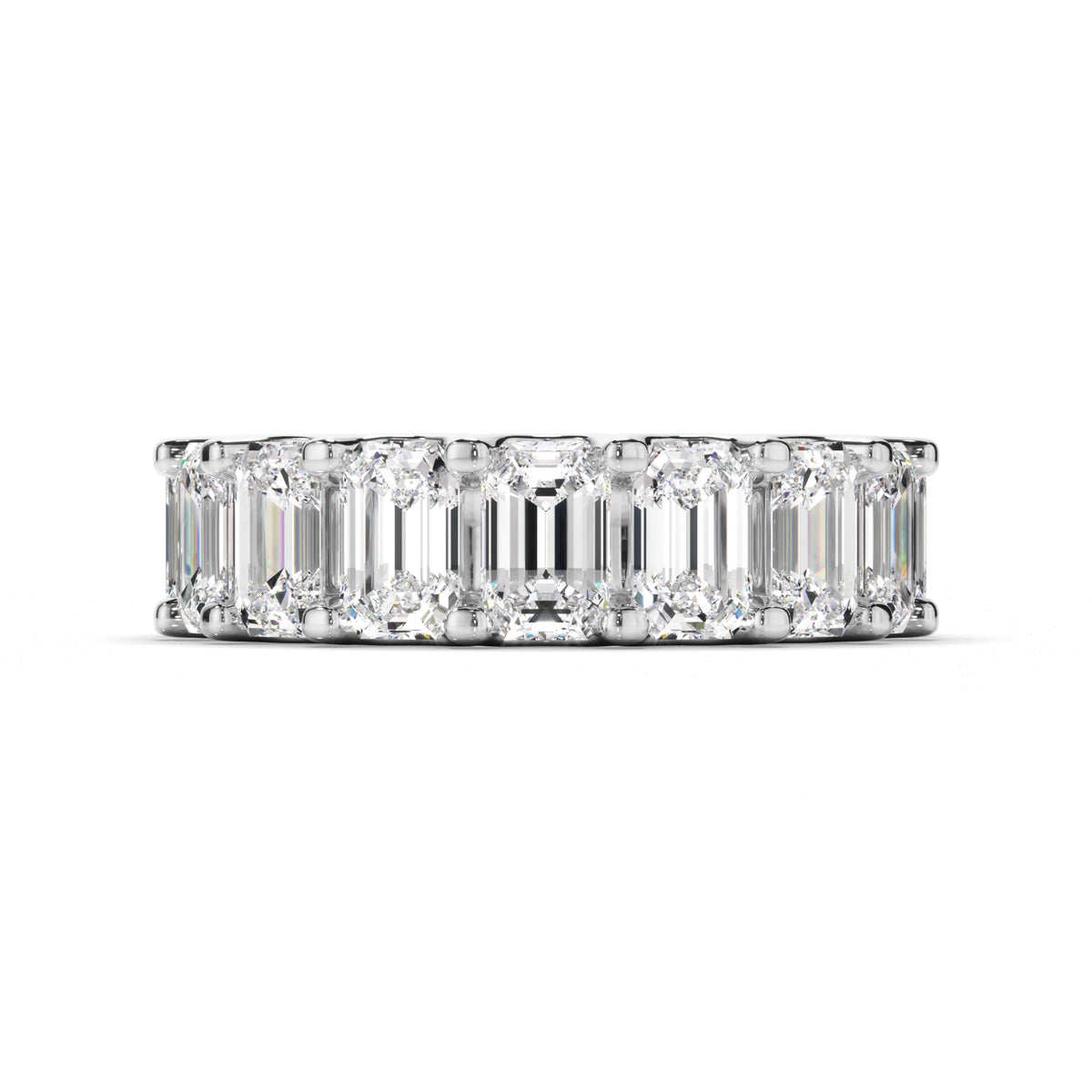 Emerald Cut Diamond Eternity Ring