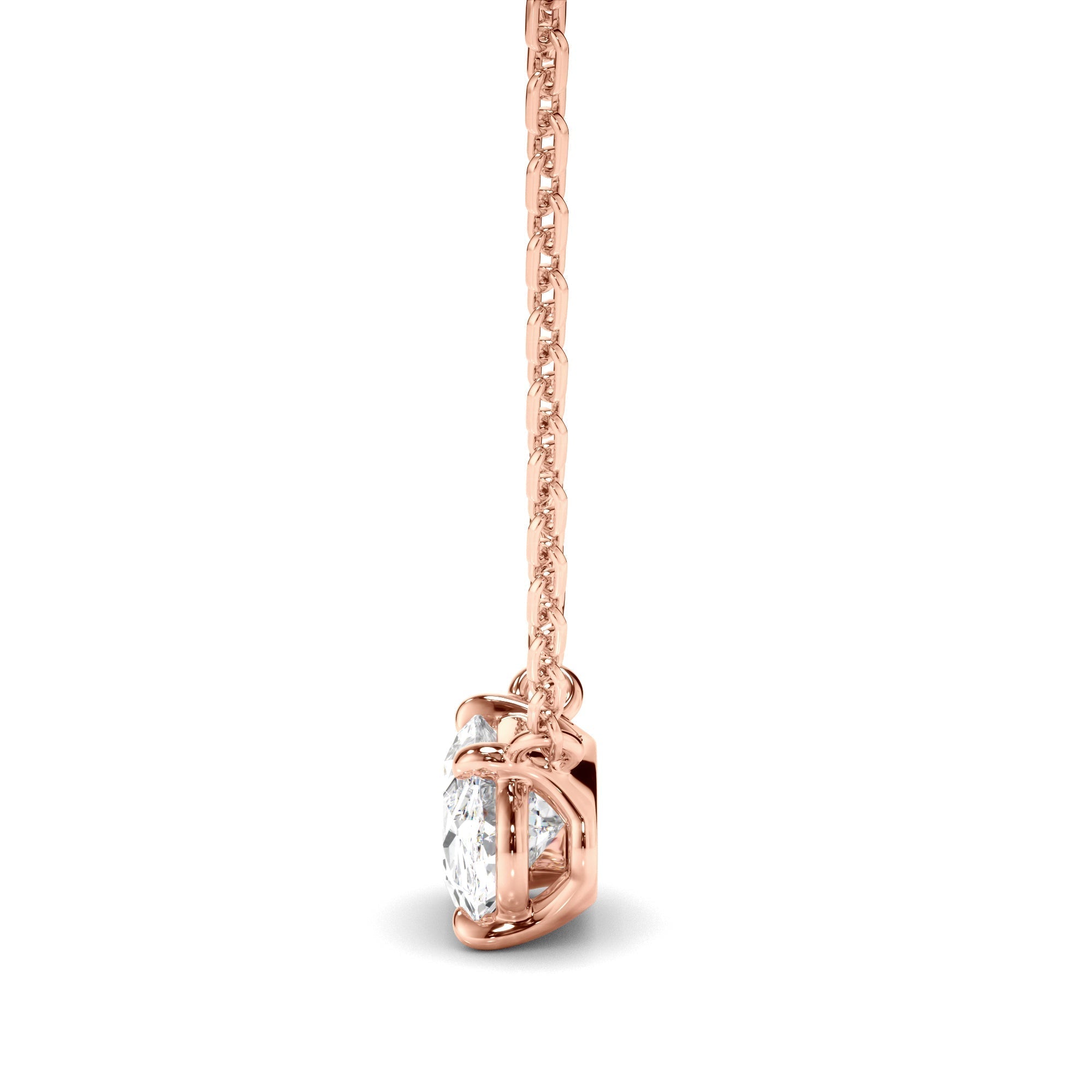 East West Oval Cut Diamond Necklet