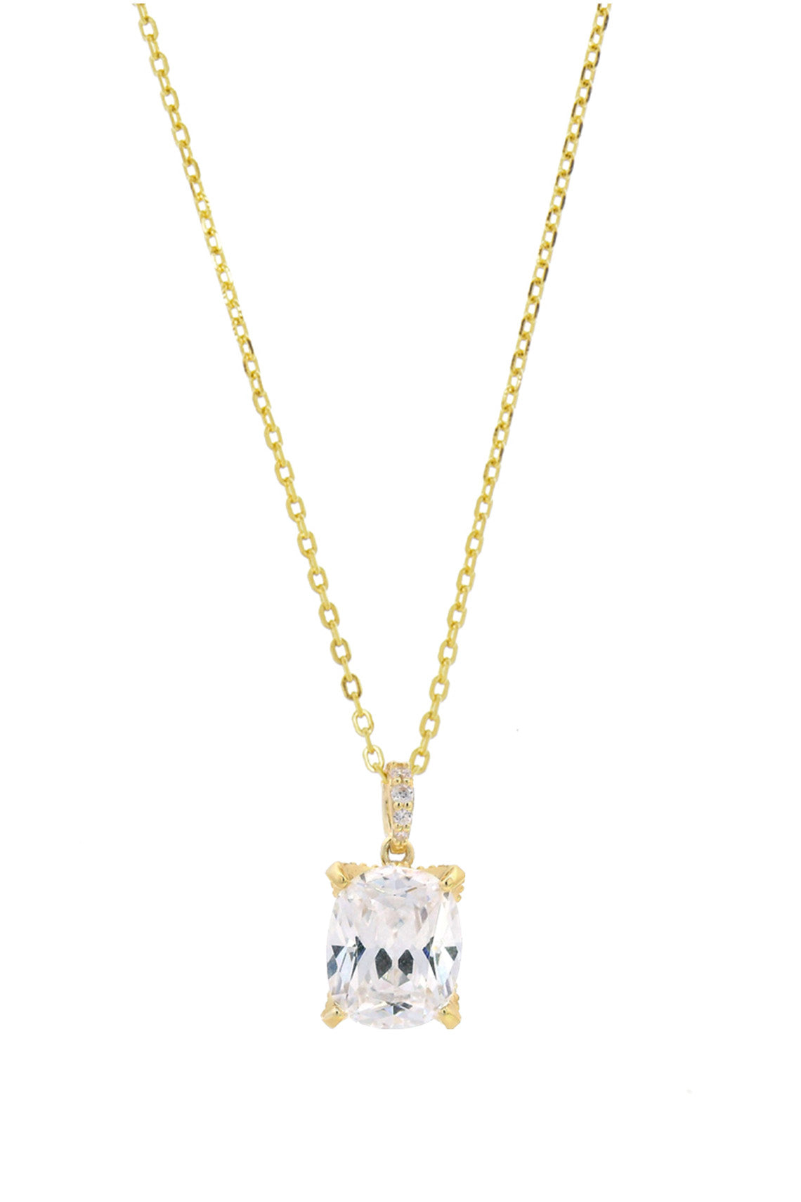 Georgini Sydney Soirée  Elaine Cushion Cut Pendant Gold