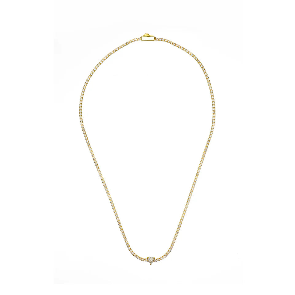 Georgini Sweetheart Gold Plated Tennis Necklet