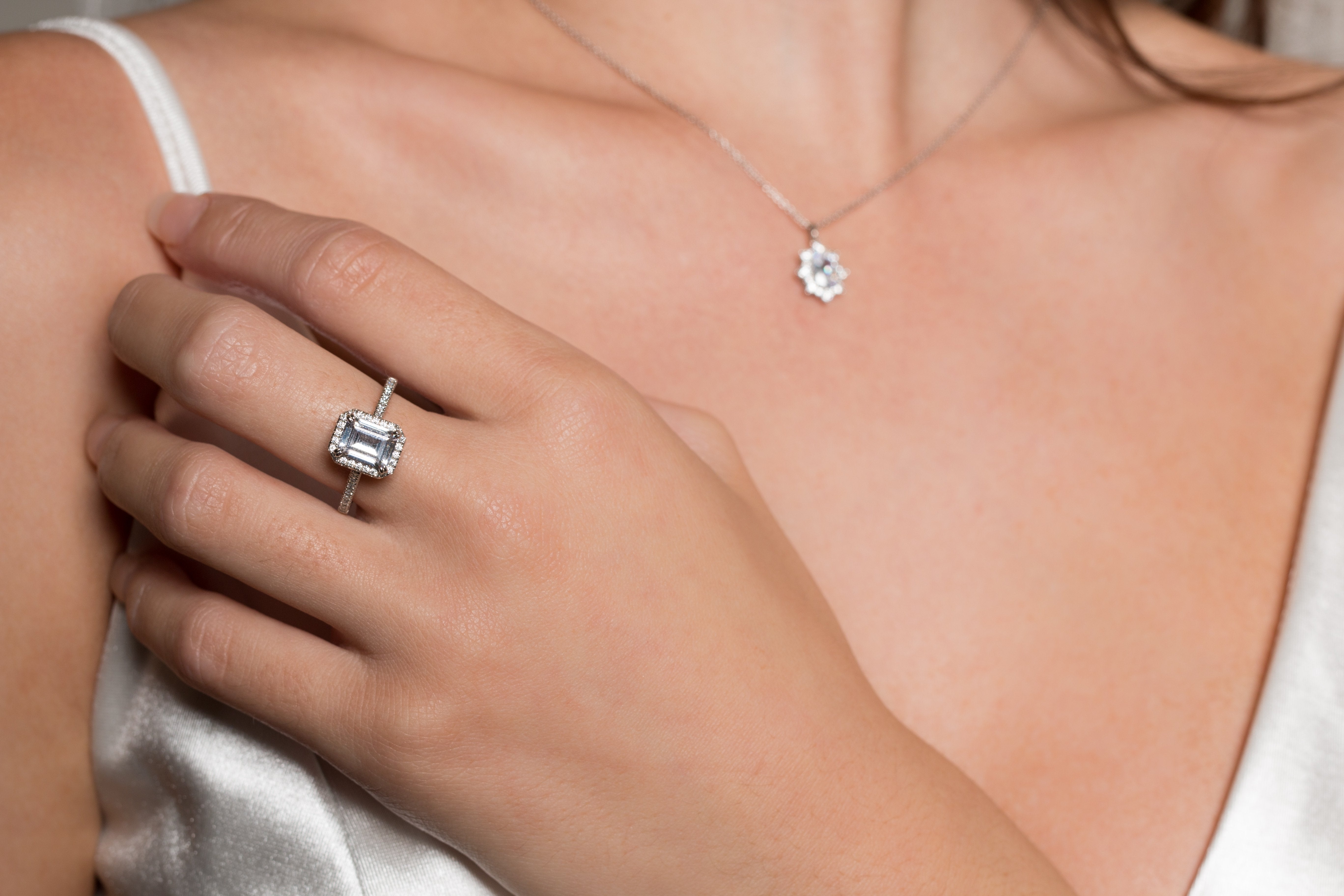 Georgini Iconic Bridal Violet Ring Silver