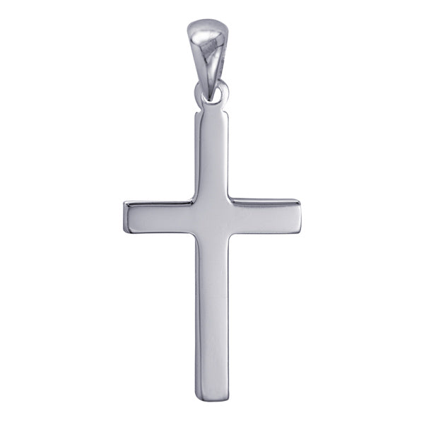 Sterling Silver Flat Cross Pendant
