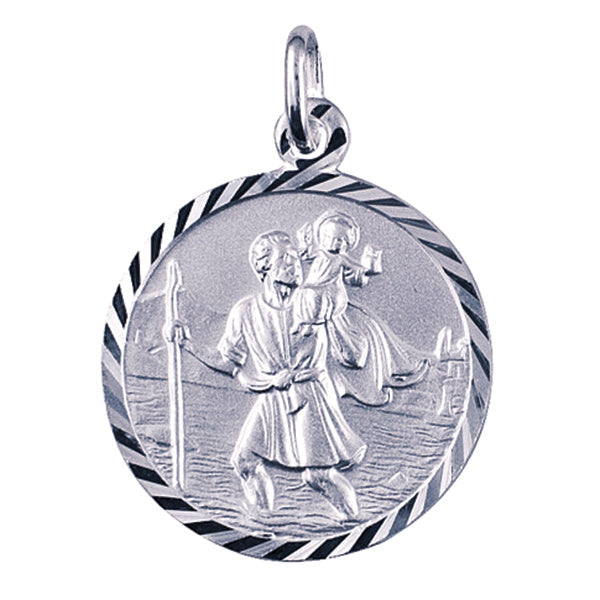 Sterling Silver St Christopher Pendant