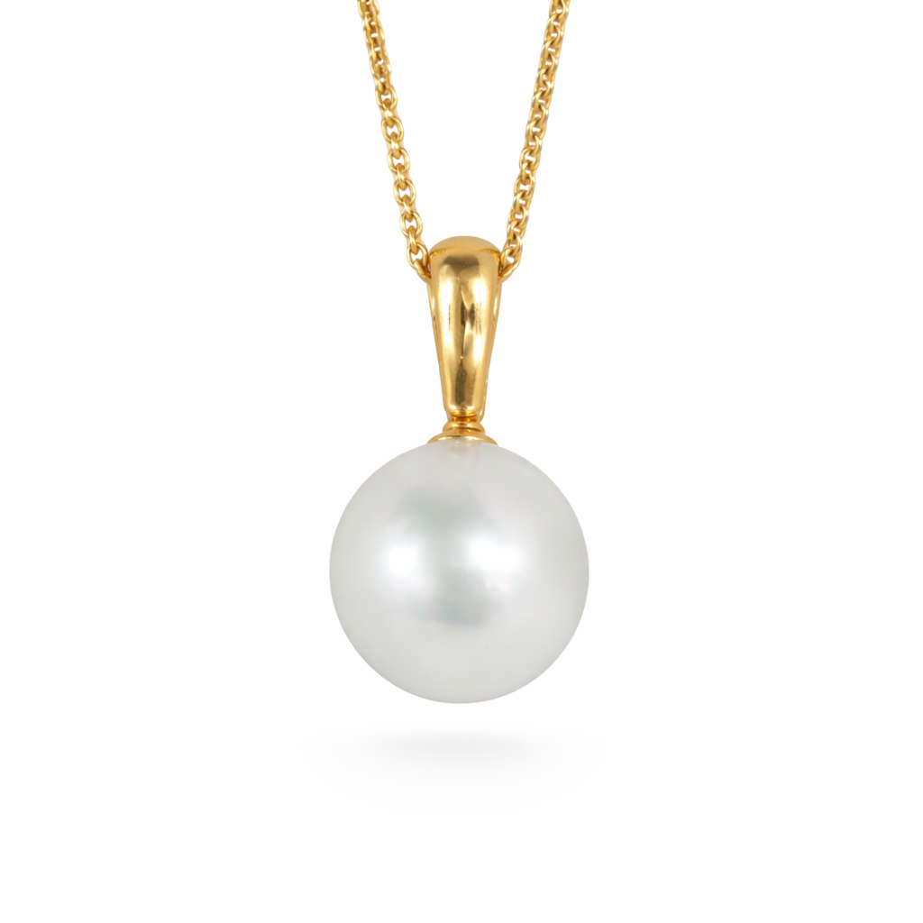 Autore 18ct Yellow Gold South Sea Pearl Pendant, 13mm