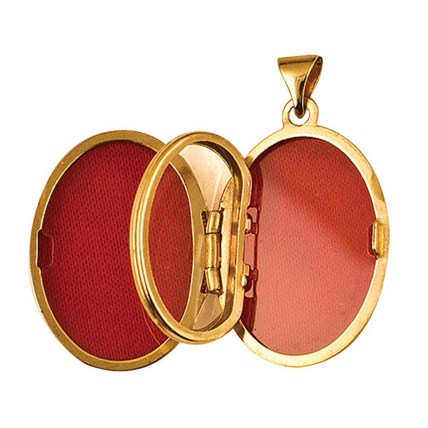9ct Yellow Gold Engraved Family Locket
