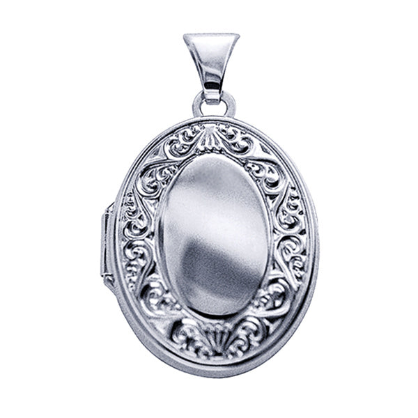 Sterling Silver Engraved Locket