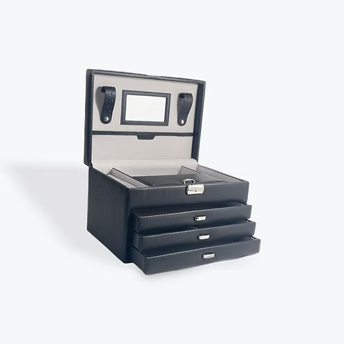 Black Multi Draw Jewellery Box