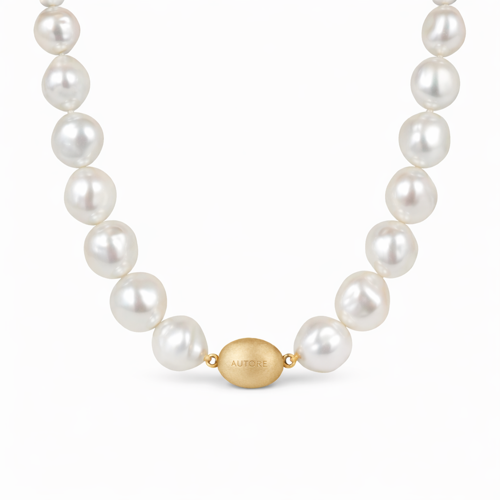 Autore 18ct Yellow Gold South Sea Pearl Strand, 10-11mm
