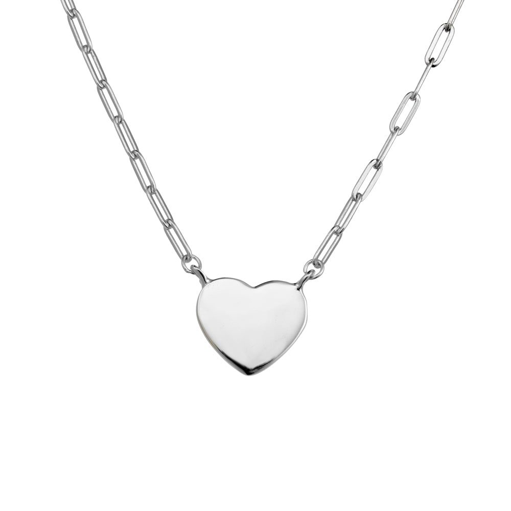 Customizable Heart Disc Necklet