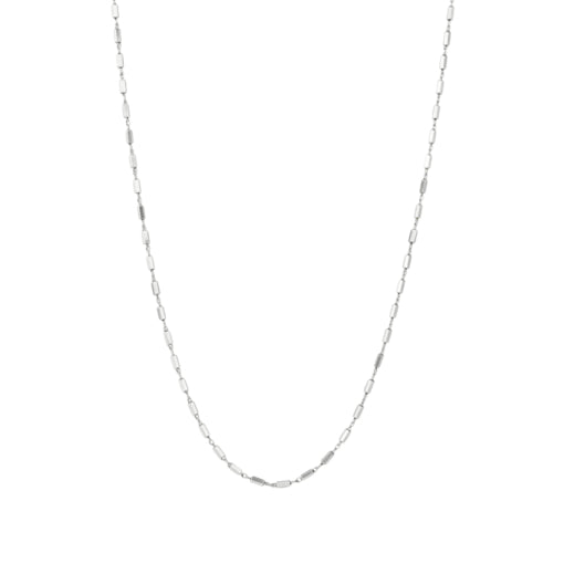 Solv Sterling Silver Tube Chain, 1mm, 45cm