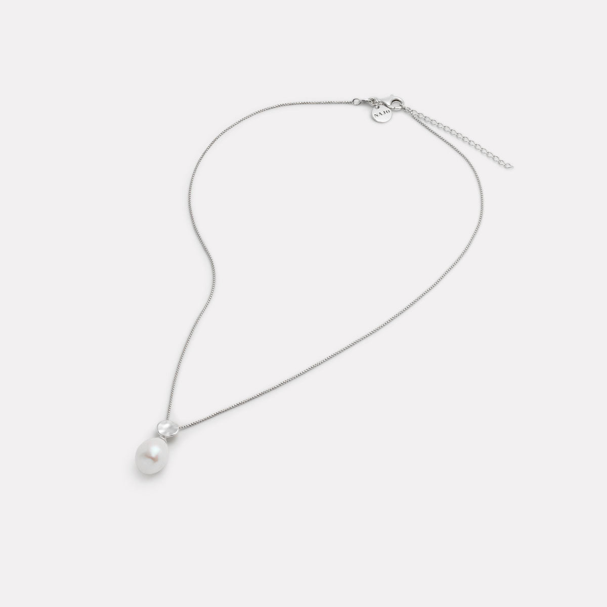 NAJO Ocean Drift Pearl Necklace Silver