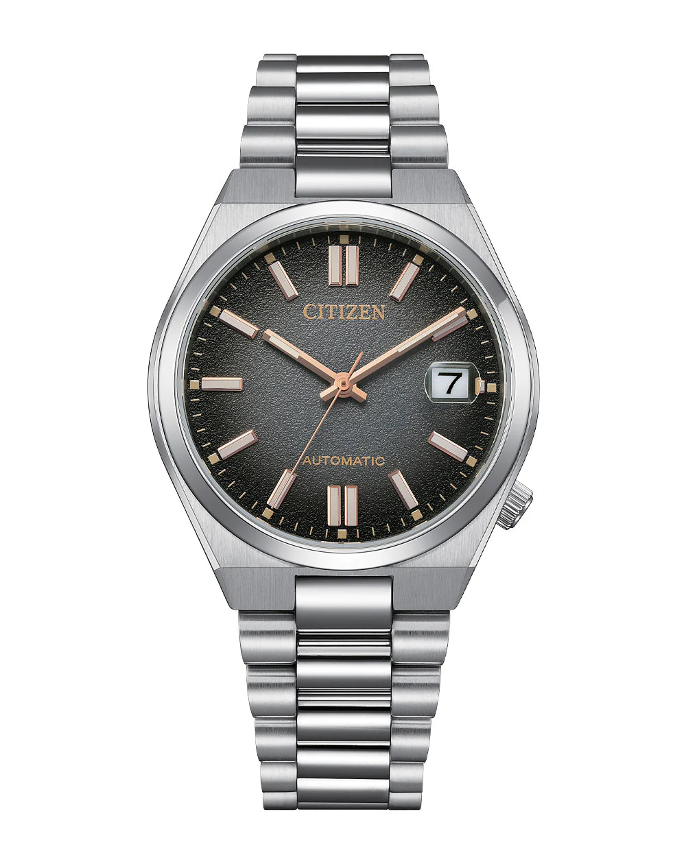 Citizen 'Tsuyosa' Automatic Cool Black Sunray Dial, 37mm