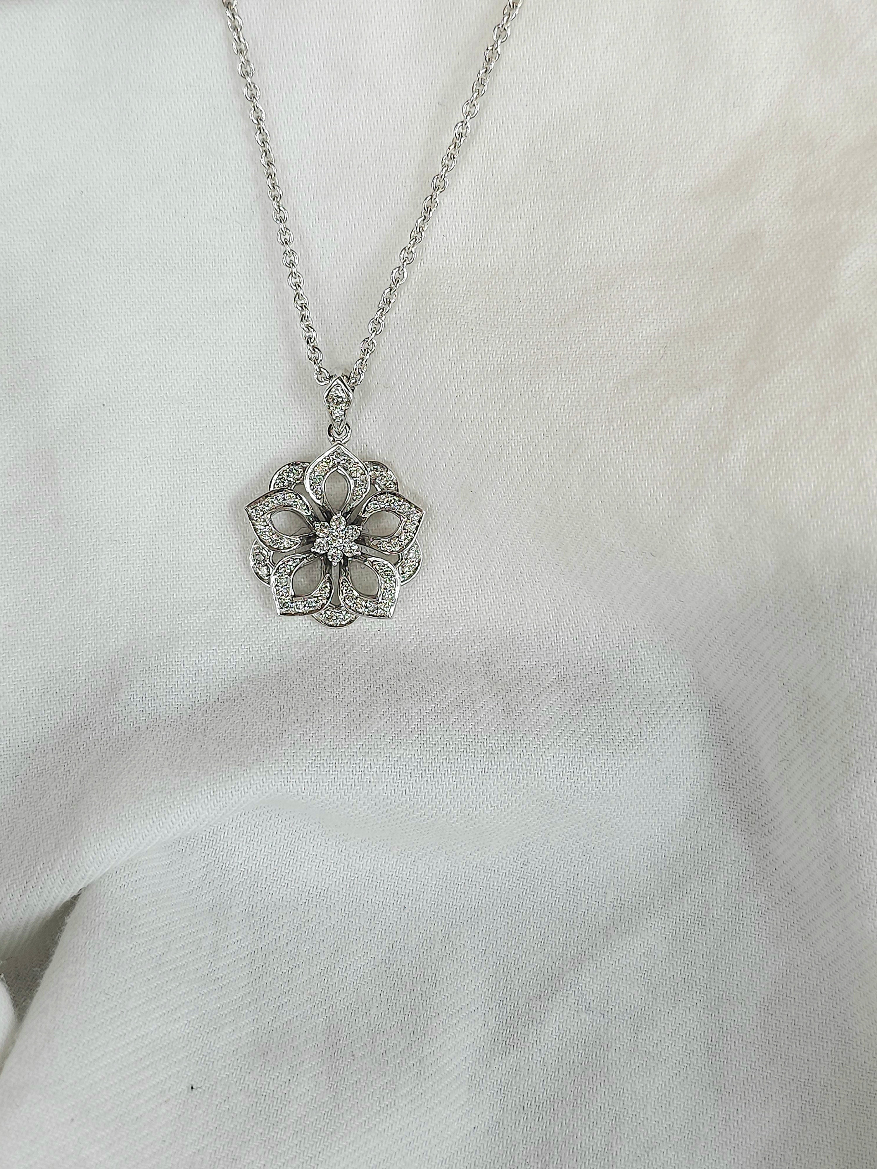 9ct White Gold 0.41ct Diamond Pendant