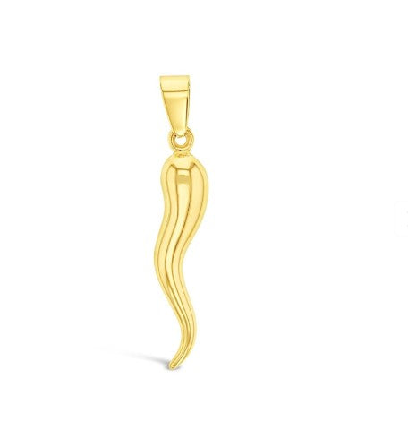9ct Yellow Gold Horn Of Plenty Pendant, 27.5mm