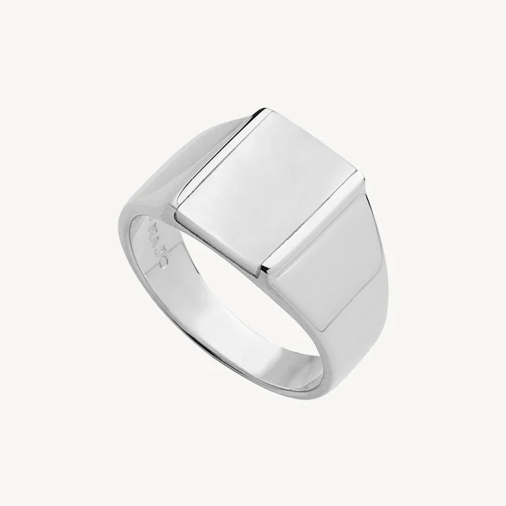Najo Sterling Silver Alchemist Mother of Pearl Ring, medium