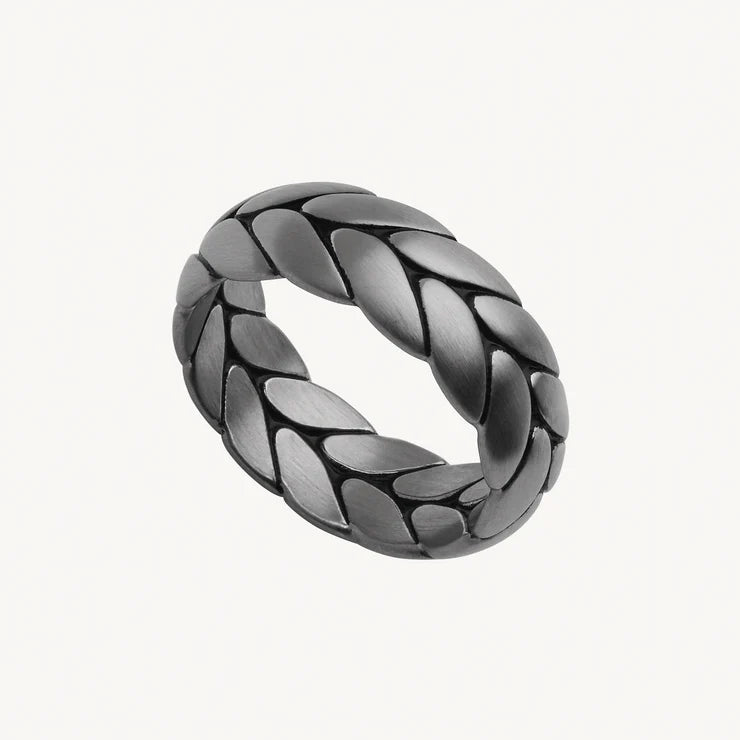 Najo Commander Men's Steel Ring, Size 11