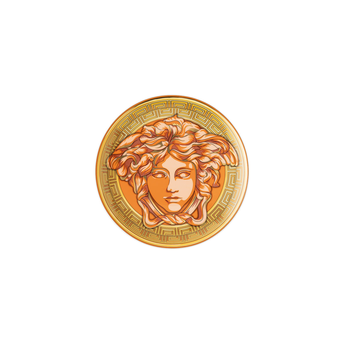 Versace Medusa Amplified Coin Plate 17 cm - Orange