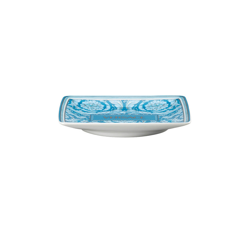 Versace Barocco Teal Square Dish 12 cm