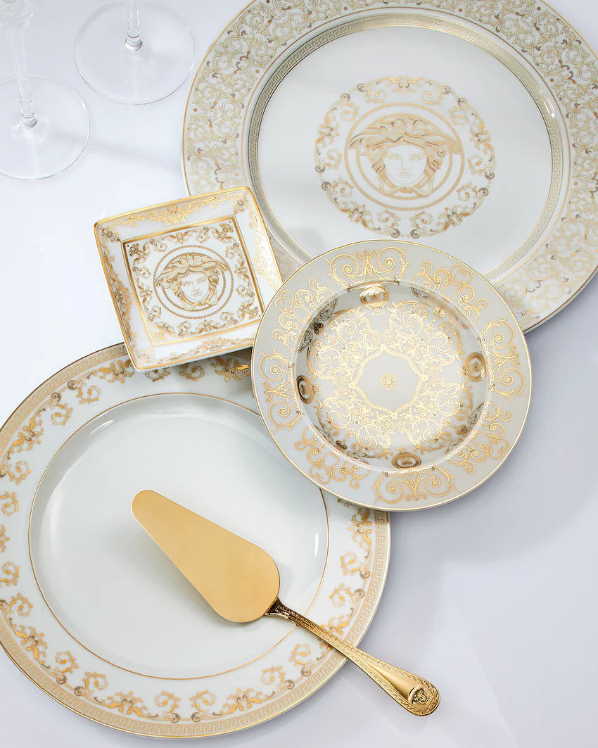 Versace Medusa Gala Square Dish, 12 cm