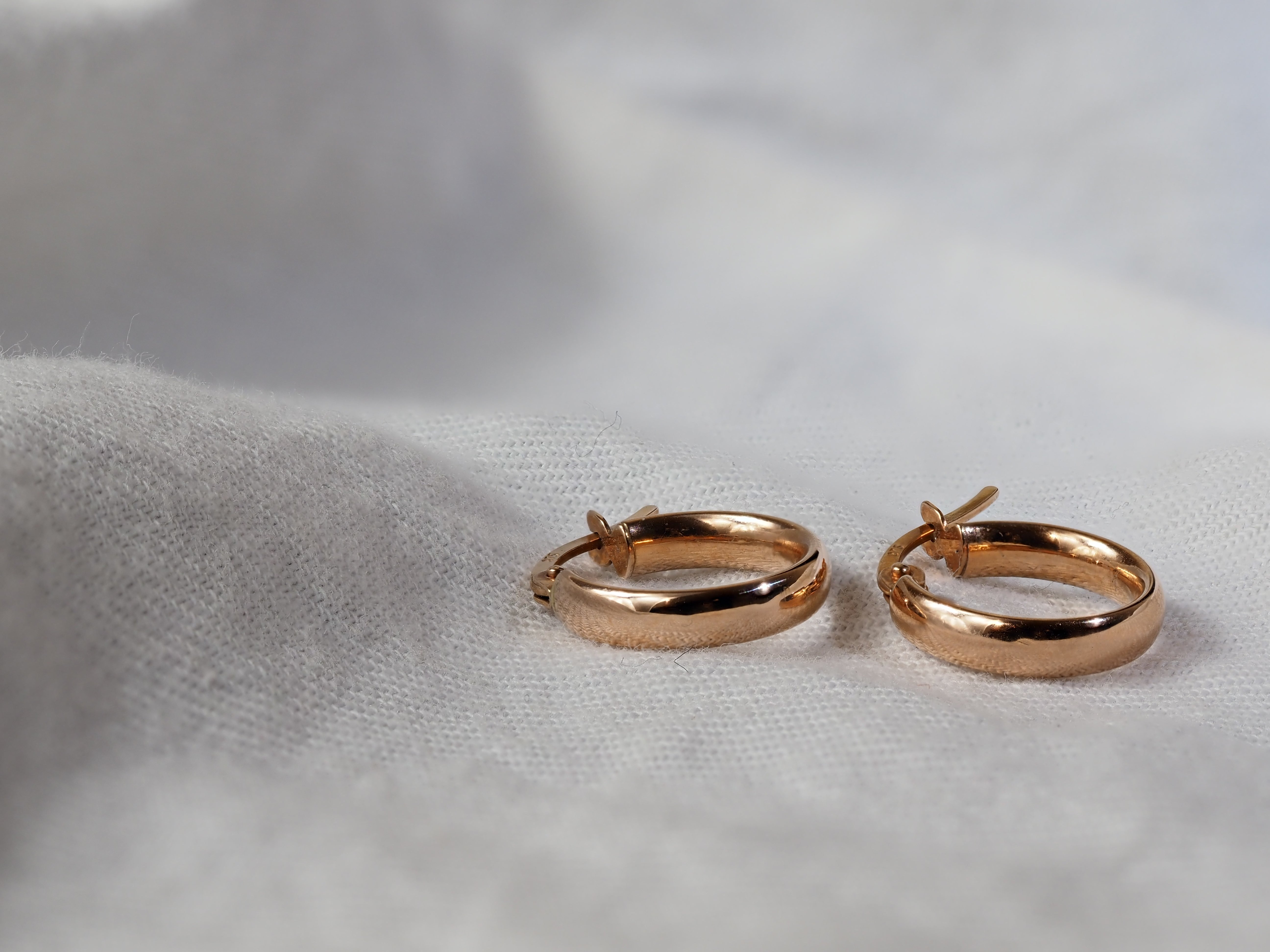 9ct Rose Gold Hoop Earrings