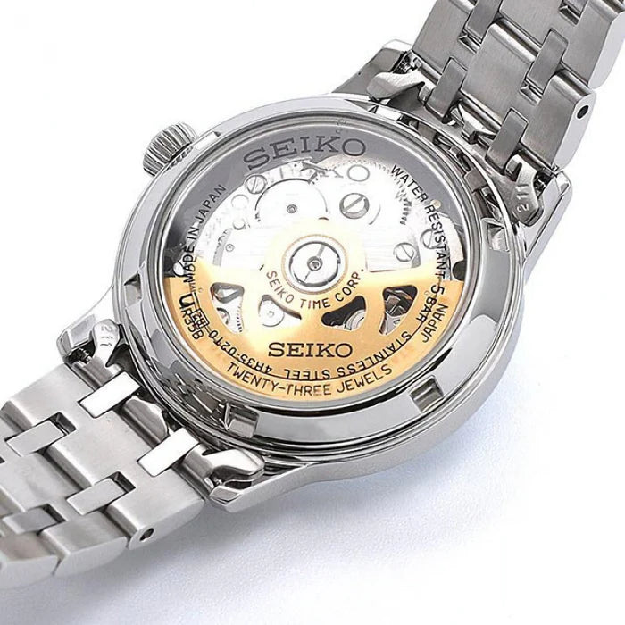 Seiko Men's Presage 40.5mm Stainless Steel Automatic Watch SRPE19J
