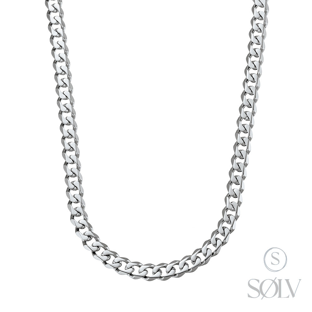 Solv Stainless Steel Cuban Link Chain, 60cm