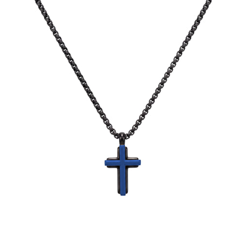 Solv Stainless Steel Plated Cross and Chain