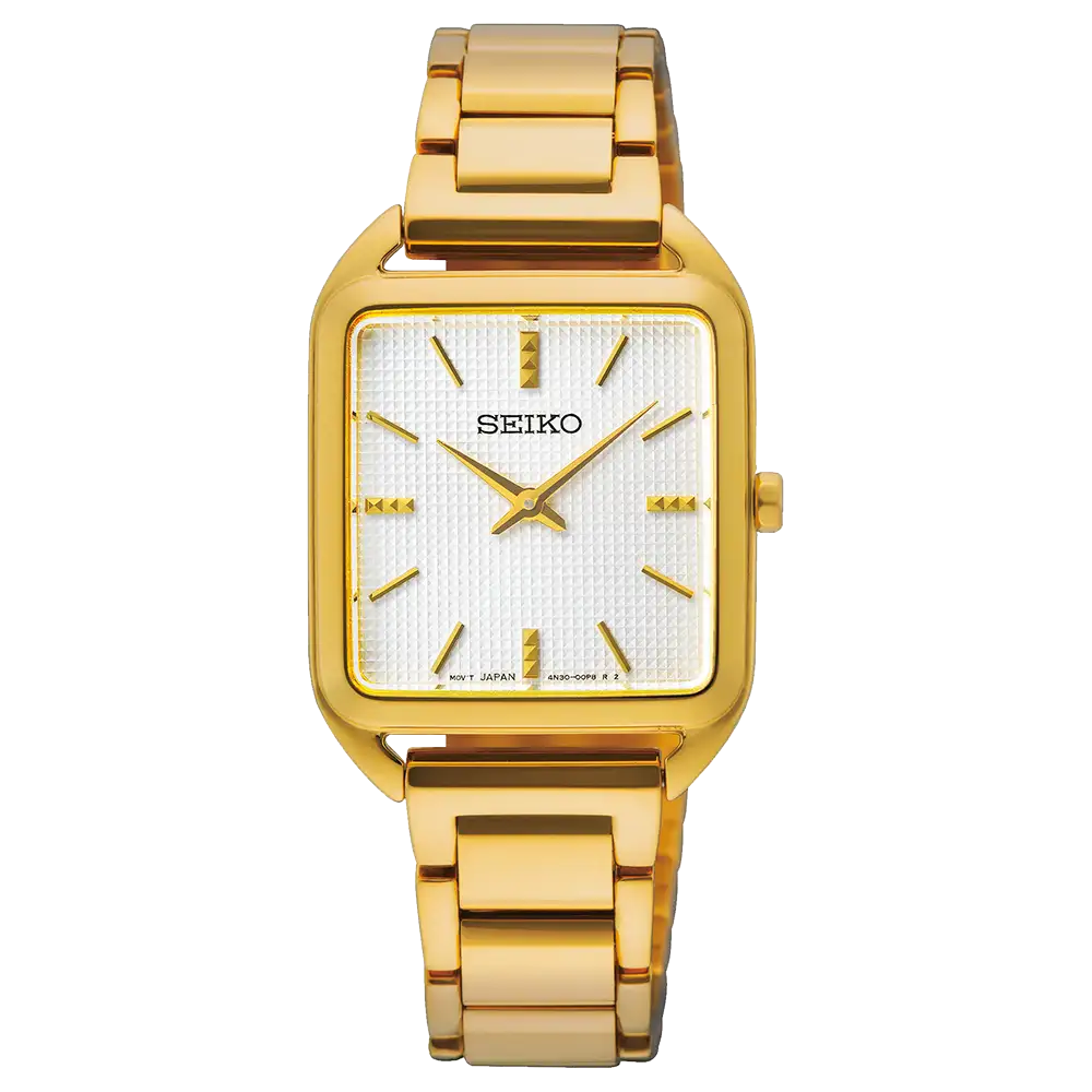 Seiko Ladies Conceptual 26mm Gold-Tone Stainless Steel Dress Watch SWR078P