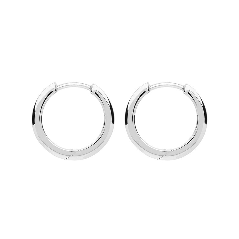 Najo Stella Huggie Earrings Silver