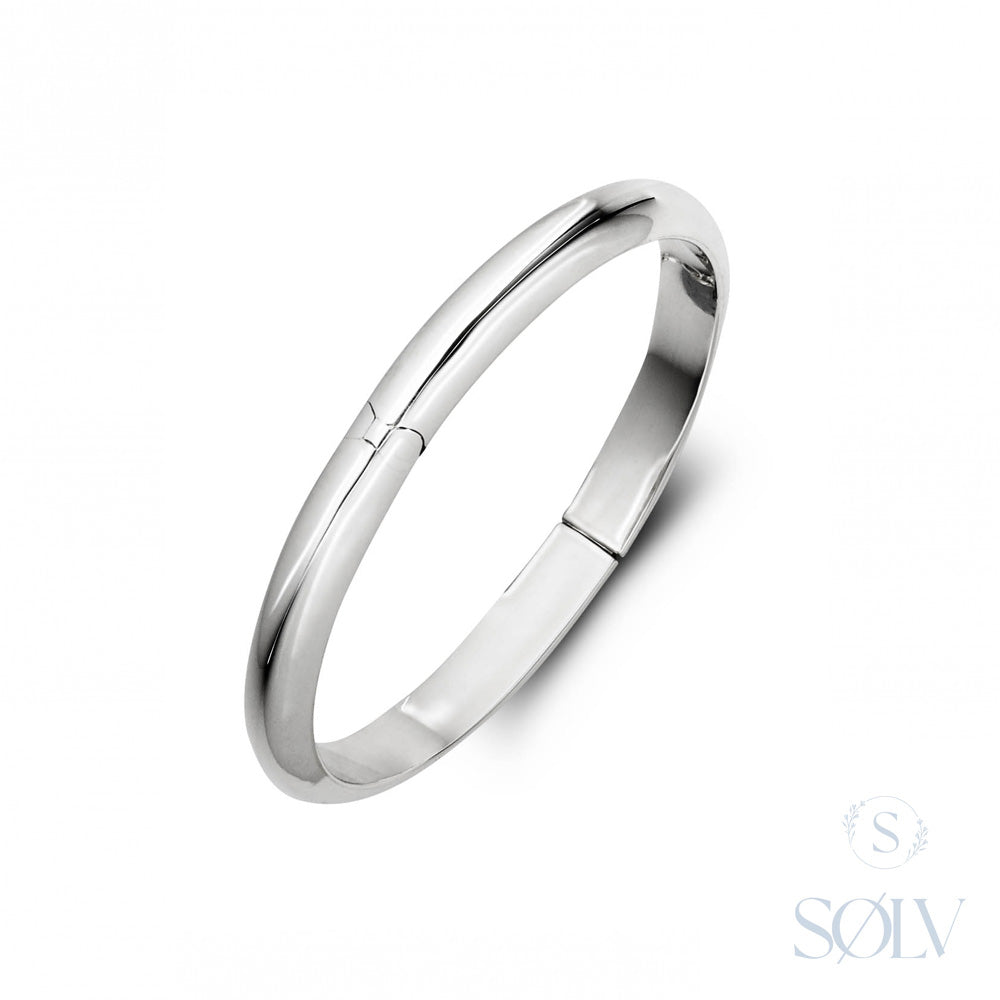 Solv Sterling Silver Hinge Bangle