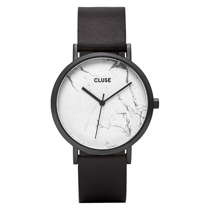 Cluse La Roche Petite Black White Marble Watch