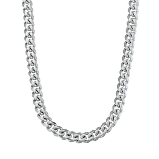 Stainless Steel Cuban Link Chain, 55cm