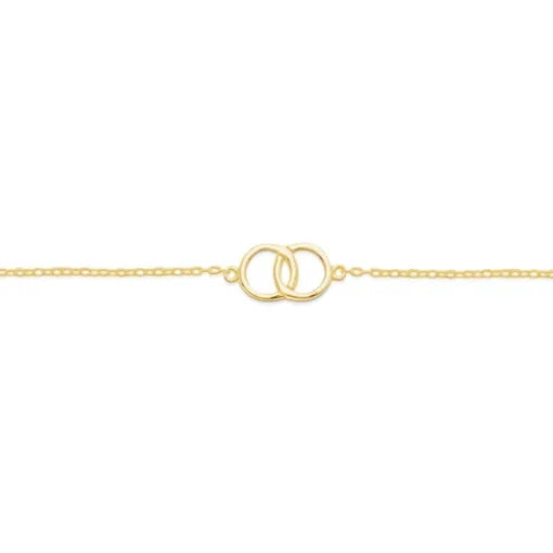 Sterling Silver Gold Plated bracelet, 18cm