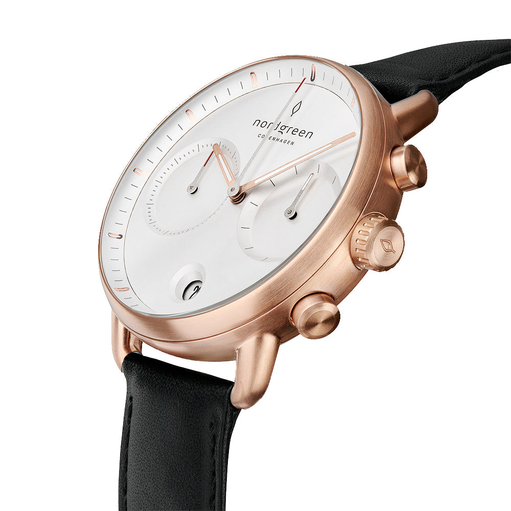 Nordgreen Pioneer 42mm Rose gold White Dial Watch - view 2