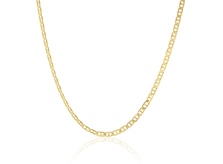 9ct Yellow Gold Anchor Chain, 2.5mm, 45cm