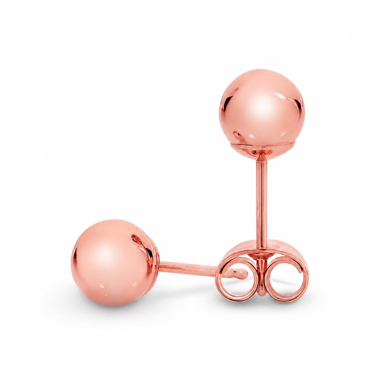 9ct Rose Gold 4mm Ball Stud Earrings