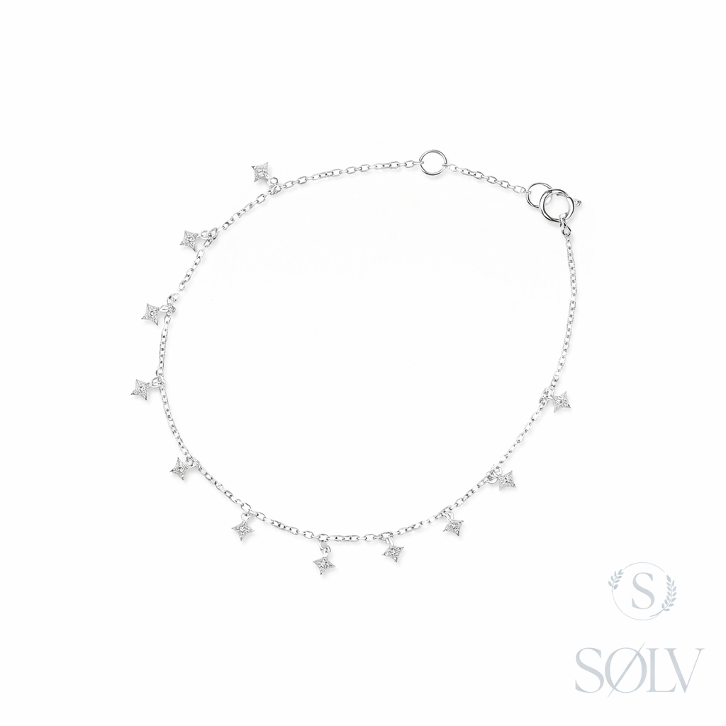 Solv Sterling Silver Cubic Zirconia Bracelet
