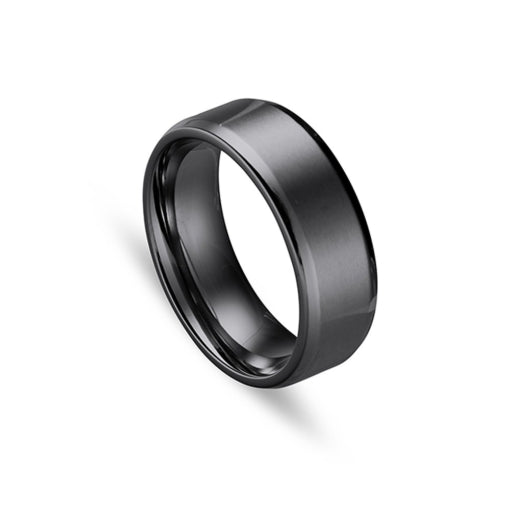 Titanium Ring with Black Plating, size 10
